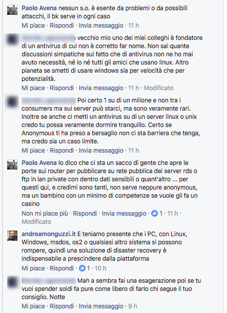 FacebookDiscussione